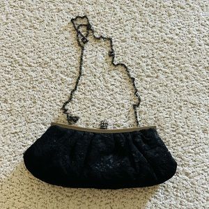 5/$25 Jessica Mcclintock Black Lace Clutch Purse